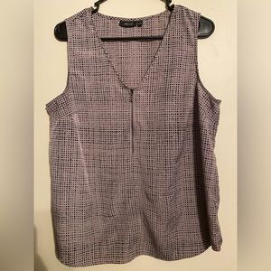 Brown and black dressy tank - Large